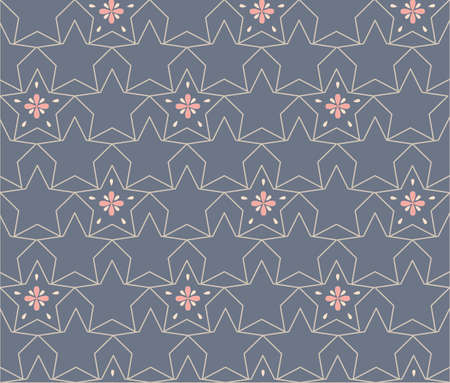 repeating pattern stars backgroundのイラスト素材
