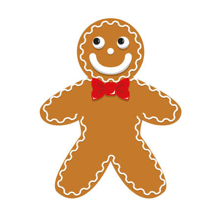 gingerbread man for christmas decorのイラスト素材