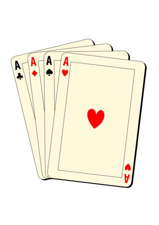 Four acesのイラスト素材