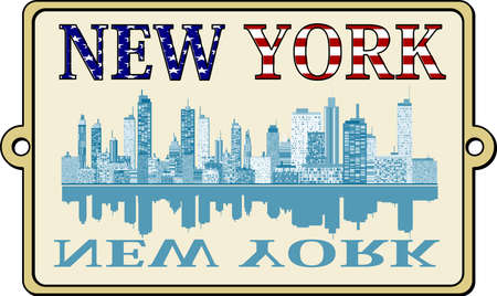 New York labelのイラスト素材