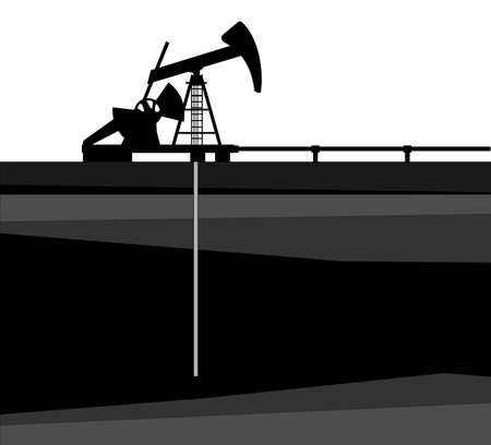 A illustration of oil pumpのイラスト素材