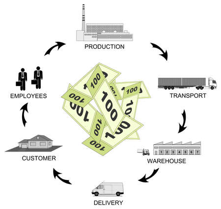 A illustration of business chartのイラスト素材