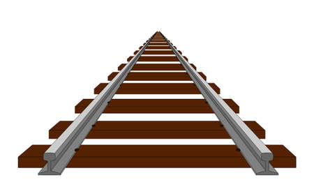 A perspective illustration of trackのイラスト素材