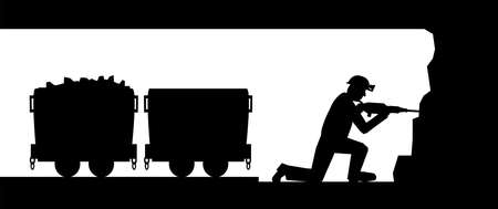 Working minerのイラスト素材