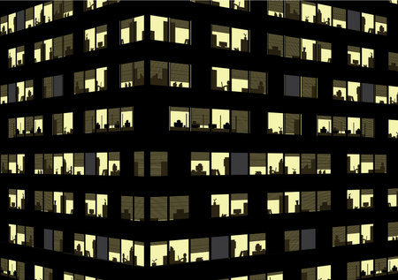 Live in office buildingのイラスト素材