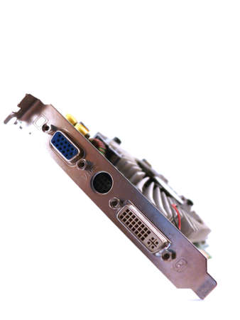 portrait of computer graphic cardの写真素材