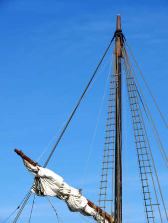 portrait of viking ship detailsの写真素材