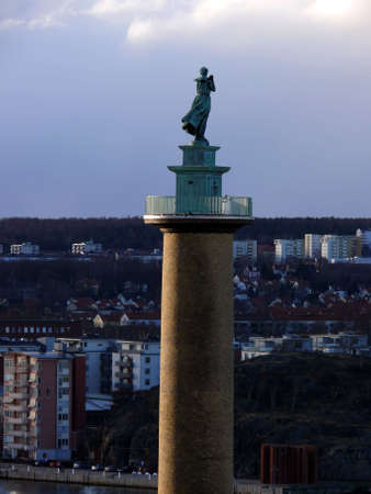 portrait of Sjömanshustruns staue in Gothenburg, Swedenの写真素材