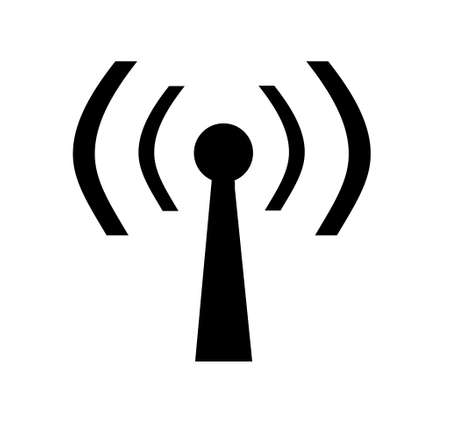 portrait of wireless 802.11 hot spot signの写真素材