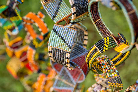 Masai handcrafted braceletsの写真素材