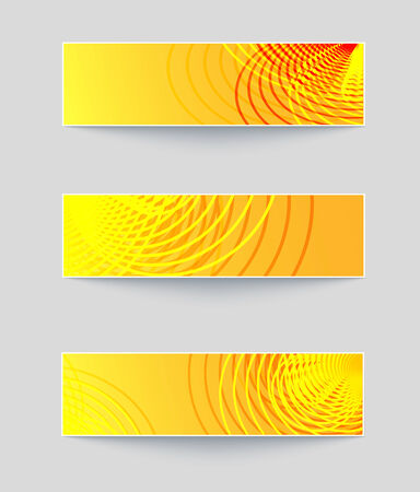 Three abstract business banner backgroundsの写真素材