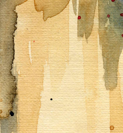 beige background watercolor on watercolor paperの写真素材