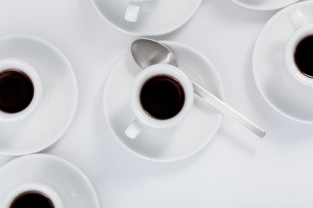 espresso cups isolated on a white background
