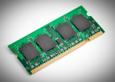 laptop memory stick isolated on a white background