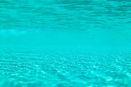 Underwater shot of empty swimming poolの写真素材