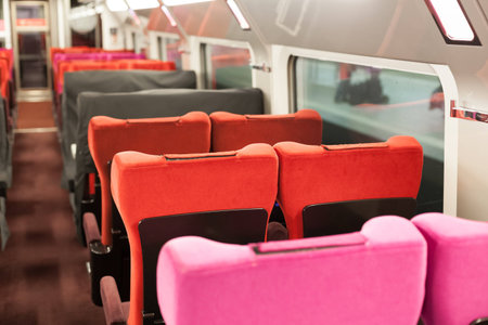 Interiors of a bus
