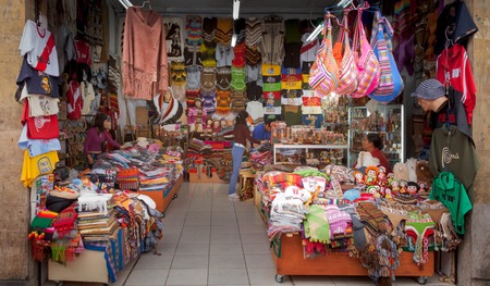 Clothing store, Peru 2011-06-19 11:41:31 AMのeditorial素材