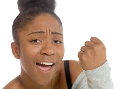 Model triumph victory fistの写真素材