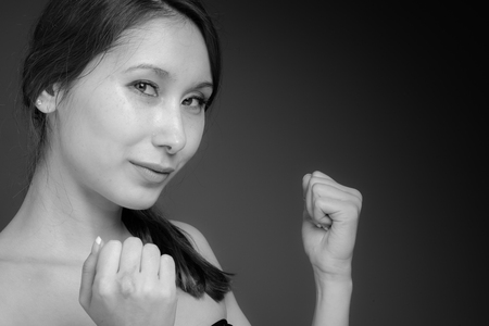 Model isolated cheerfulの写真素材