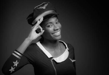 Model isolated ok signの写真素材