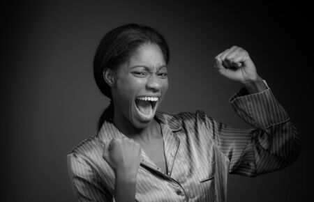 Model isolated cheerfulの写真素材