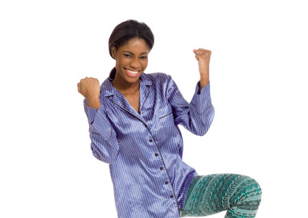 Model isolated cheerfulの写真素材