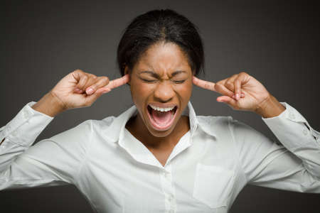 Model isolated plugin hearsの写真素材