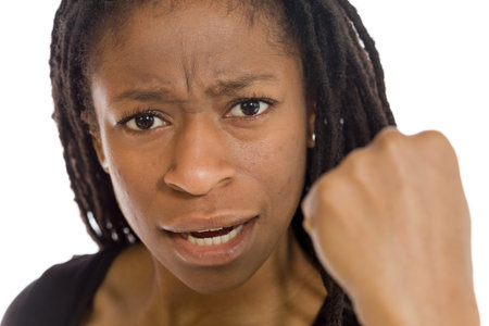 Model triumph victory fistの写真素材