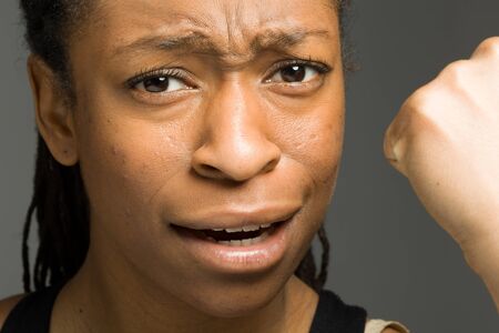 Model triumph victory fistの写真素材