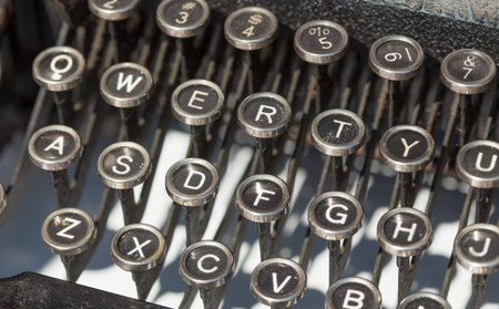 Vintage typewriter for sale at flea market