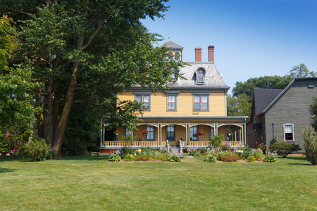 Beaconsfield Historic House against clear sky, Prince Edward Island, Canada