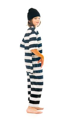 male kid child model isolated white backgroundの写真素材
