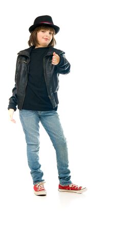 model isolated white background hand shake welcomingの写真素材