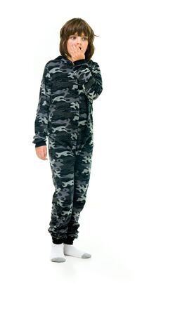model isolated white background worried mistakeの写真素材
