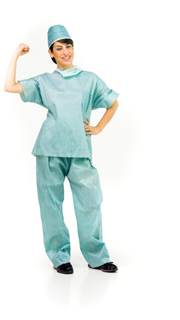 model isolated white background arm curl showing strengthの写真素材