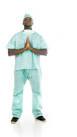 model isolated white background praying reiligion wishの写真素材