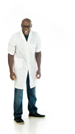 model isolated white background scream loud angryの写真素材