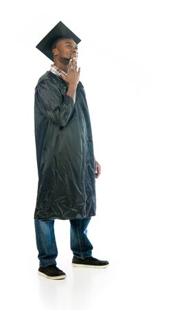 model isolated white background sleepy tired yawningの写真素材