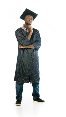 model isolated white background thinking pensive looking upの写真素材