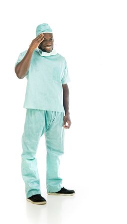 black man model isolated white backgroundの写真素材