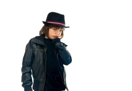 model isolated white background depressed sadnessの写真素材