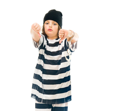 model isolated white background thumbs down negativityの写真素材