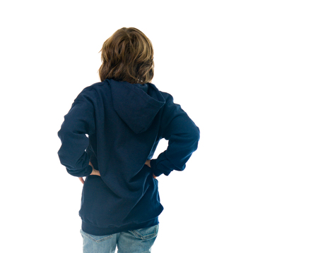 male kid child model isolated white backgroundの写真素材