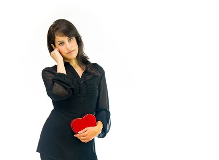 model isolated white background depressed sadnessの写真素材