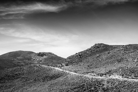 View of landscape; Crete; Greeceの写真素材