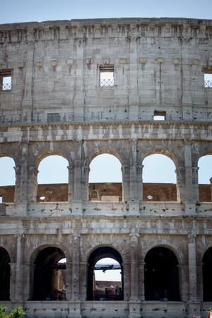 Ruine of Colosseum in Rome; Italyのeditorial素材