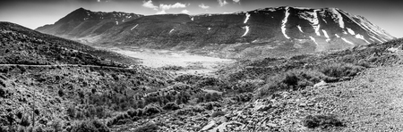 Landscape view of lush foliage and canyon Crete Greece Europeの写真素材