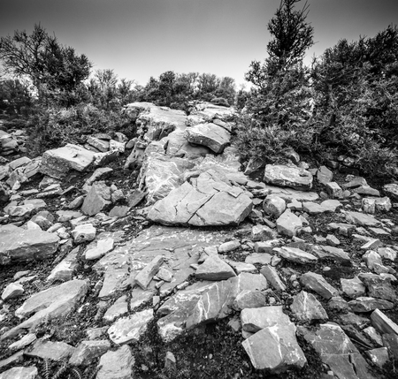 Rocky hill Crete Greeceの写真素材