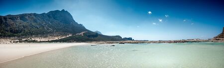 Scenic view of Mediterranean Sea with mountainsの写真素材