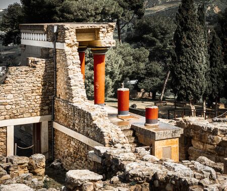 Ruins of knossos palaceの写真素材